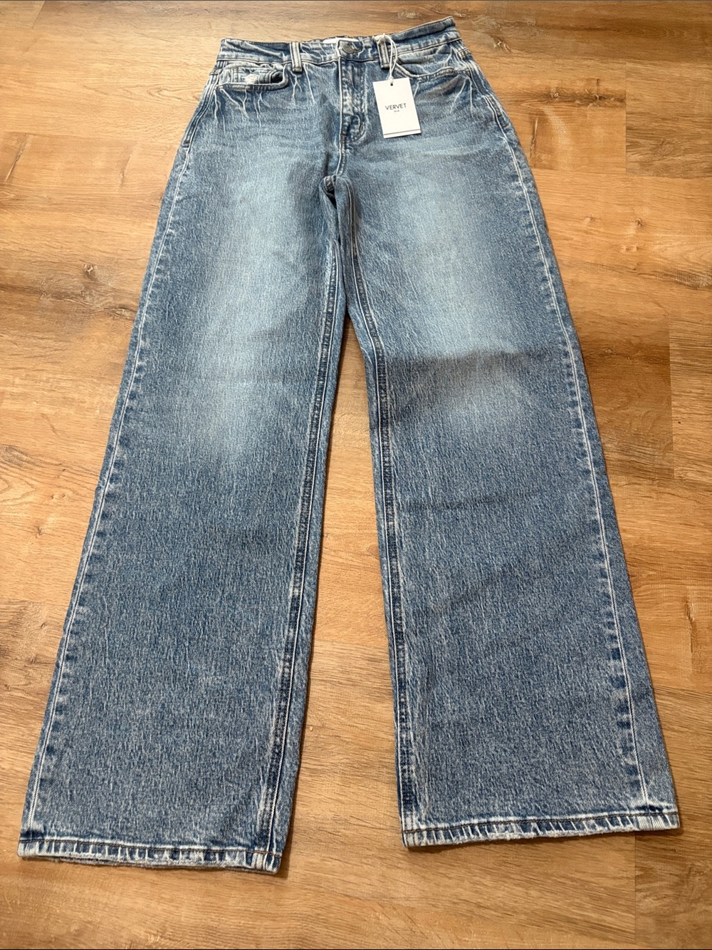 Vervet Clare 90's Wide Leg Jean Size 27 - Picture 3 of 7